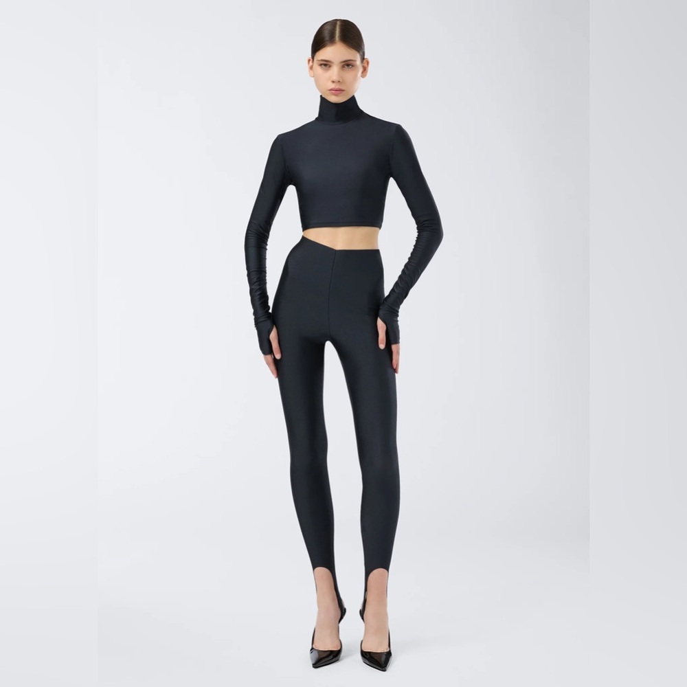 NWT The Andamane New Holly 80's Stirrup Leggings Icon Black XS $255 SOLD OUT